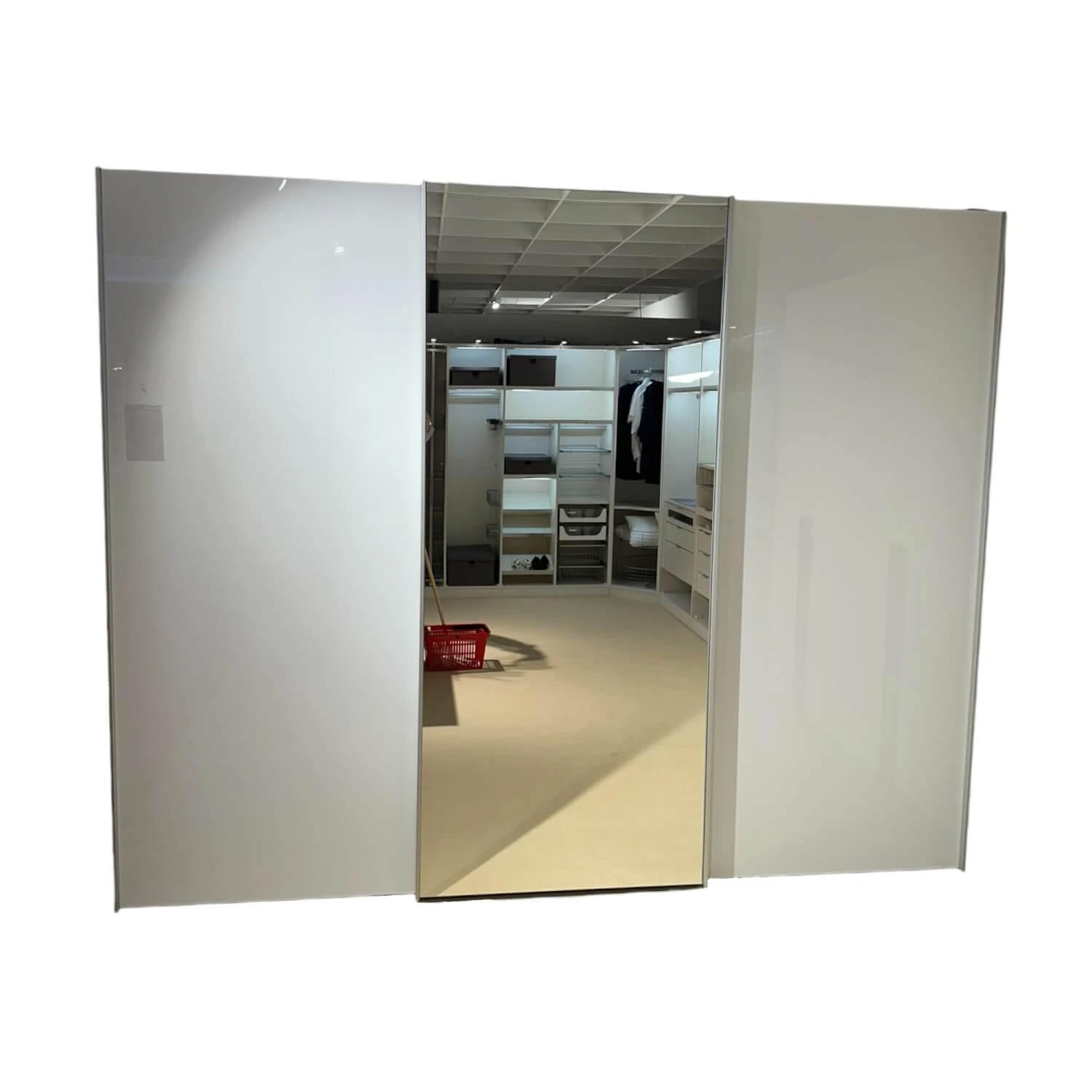 Kleiderschrank Multi-Forma Ll Lack Hochglanz-Reinweiss Griffleiste Schieber Alu 1 Kleiderschrank Multi-Forma Ll Lack Hochglanz-Reinweiss Griffleiste Schieber Alu