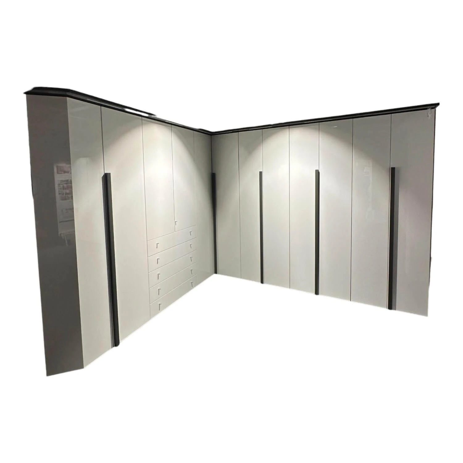 KleiderschrankMulti Format In Lack Grau Und Reinweiß Griff 031 In Lack Grau 4 KleiderschrankMulti Format In Lack Grau Und Reinweiß Griff 031 In Lack Grau – Bild 4