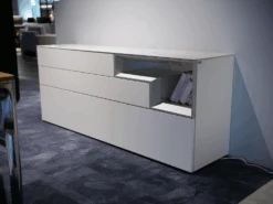 Sideboard Tetrim 4174112 Lack Reinweiß Rahmen Silber Mit Beleuchtung -Hülsta kommoden sideboards huelsta sideboard tetrim 4174112 lack reinweiss rahmen silber mit beleuchtung 6