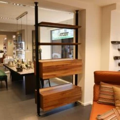 Raumteiler Solid Nussbaum Massiv Geölt Mit Beleuchtung -Hülsta regale huelsta raumteiler solid nussbaum massiv geoelt mit beleuchtung 342 42 48590 5