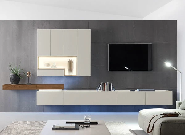 Hülsta Tetrim Wohnwand 4 - Lack-Ausführung Lowboard & Hängeelement 5 Hülsta Tetrim Wohnwand 4 - Lack-Ausführung Lowboard & Hängeelement – Bild 5