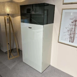 2er Set Highboard Now 14 In Lack Hochglanz Weiß Und Getönten Glaskasten -Hülsta vitrinen highboards huelsta 2er set highboard now 14 in lack hochglanz weiss und getoenten