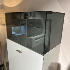 2er Set Highboard Now 14 In Lack Hochglanz Weiß Und Getönten Glaskasten -Hülsta vitrinen highboards huelsta 2er set highboard now 14 in lack hochglanz weiss und getoenten 5