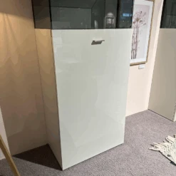 2er Set Highboard Now 14 In Lack Hochglanz Weiß Und Getönten Glaskasten -Hülsta vitrinen highboards huelsta 2er set highboard now 14 in lack hochglanz weiss und getoenten 6