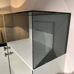 2er Set Highboard Now 14 In Lack Hochglanz Weiß Und Getönten Glaskasten -Hülsta vitrinen highboards huelsta 2er set highboard now 14 in lack hochglanz weiss und getoenten 8