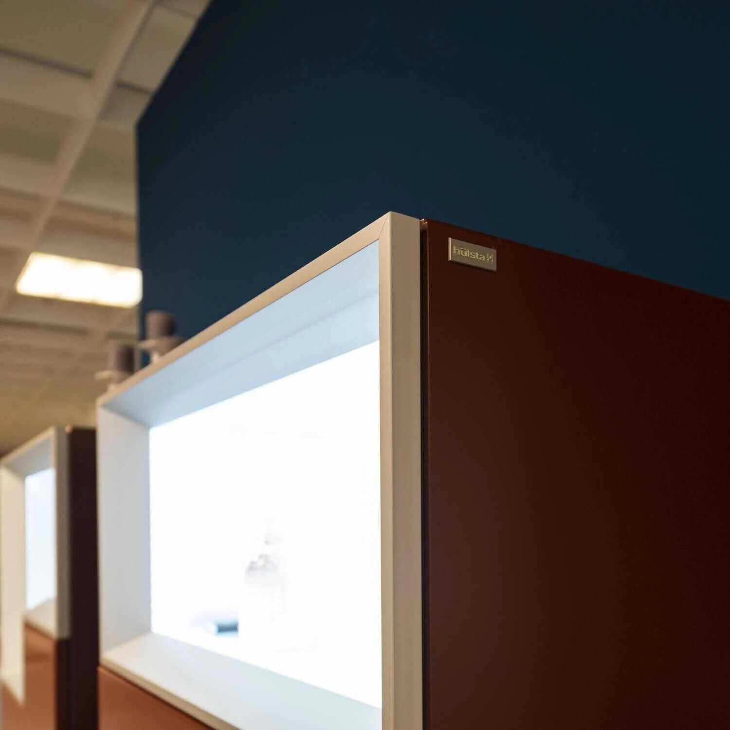 Vitrine Lack Bordeauxrot Mit Beleuchtung 3 Laden 4 Vitrine Lack Bordeauxrot Mit Beleuchtung 3 Laden – Bild 4