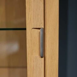 Vitrine Lilium Eiche Sand Massiv Klarglas -Hülsta vitrinen highboards huelsta vitrine lilium eiche sand massiv klarglas 177 42 26854