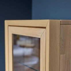 Vitrine Lilium Eiche Sand Massiv Klarglas -Hülsta vitrinen highboards huelsta vitrine lilium eiche sand massiv klarglas 177 42 26854 4