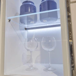 Wohnwand Fonis Lack Reinweiß Rahmenprofil Chrom Glänzend Inklusive LED-Beleuchtung -Hülsta wohnwaende tv lowboards huelsta wohnwand fonis lack reinweiss rahmenprofil chrom glaenzend inklusive 5