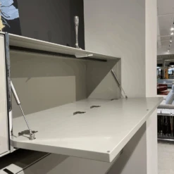 Wohnwand Fonis Lack Seidengrau Gestell Chrom Glanz Mit Beleuchtung -Hülsta wohnwaende tv lowboards huelsta wohnwand fonis lack seidengrau gestell chrom glanz mit beleuchtung 2