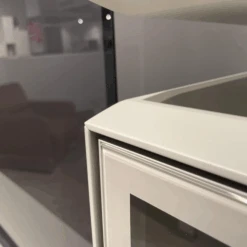 Wohnwand Fonis Lack Seidengrau Gestell Chrom Glanz Mit Beleuchtung -Hülsta wohnwaende tv lowboards huelsta wohnwand fonis lack seidengrau gestell chrom glanz mit beleuchtung 3