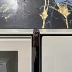 Wohnwand Fonis Lack Seidengrau Gestell Chrom Glanz Mit Beleuchtung -Hülsta wohnwaende tv lowboards huelsta wohnwand fonis lack seidengrau gestell chrom glanz mit beleuchtung 4