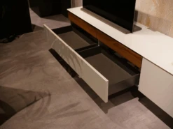 Wohnwand Neo Lack Weiß ADP Hinterlackiertes Glas Weiß Inklusive Beleuchtung -Hülsta wohnwaende tv lowboards huelsta wohnwand neo lack weiss adp hinterlackiertes glas weiss inklusive 9