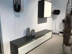 Wohnwand Scopia Holz Lackiert Weiß Grau -Hülsta wohnwaende tv lowboards huelsta wohnwand scopia holz lackiert weiss grau 193 42 66535 3