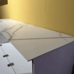 Wohnwand Tetrim Lack Reinweiß Rahmen Silberfarbig Abdeckplatte Keramik Calcatta Weiß Grau Mit Beleuchtung -Hülsta wohnwaende tv lowboards huelsta wohnwand tetrim lack reinweiss rahmen silberfarbig abdeckplatte