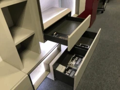 Wohnwand Tetrim Lack Seidengrau Grau Grifflos Mit Beleuchtung -Hülsta wohnwaende tv lowboards huelsta wohnwand tetrim lack seidengrau grau grifflos mit beleuchtung 205 42 6